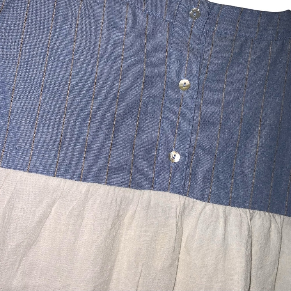 Entro Ruffle Sleeve Color Block Blouse - Picture 10 of 14